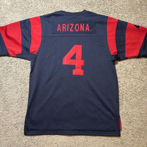 Colosseum Arizona Wildcats Navy Football Jersey #4 Men’s Medium Stitched U Of A - Picture 8 of 8